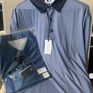 Maelreg Polo X-Large Performance Golf Shirts - Blue